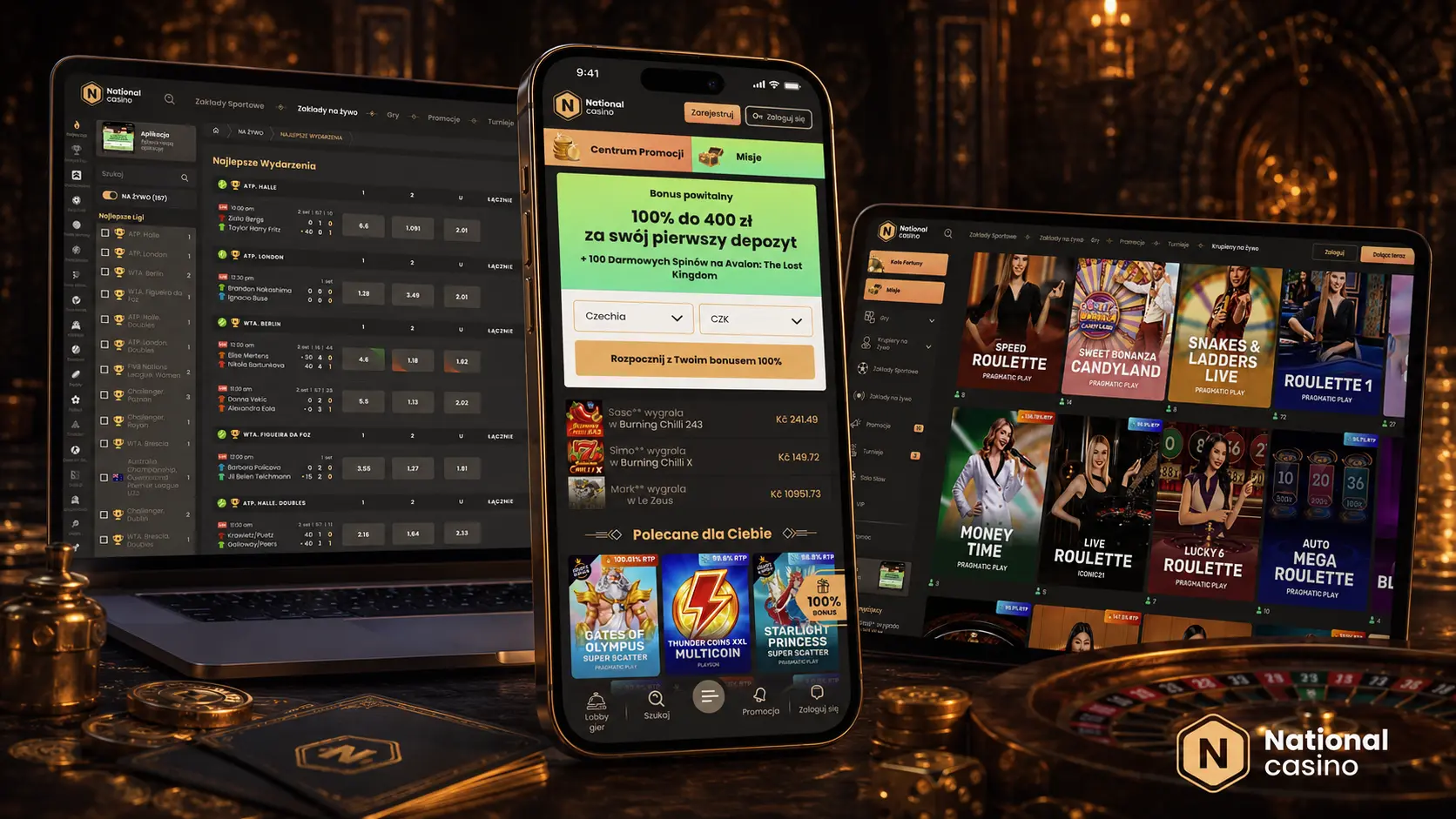 Aplikacja mobilna National Casino