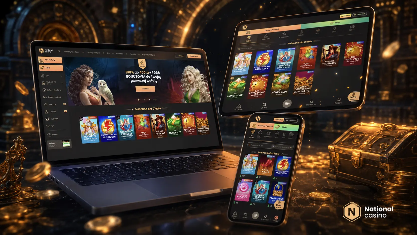 Gry kasynowe w National Casino