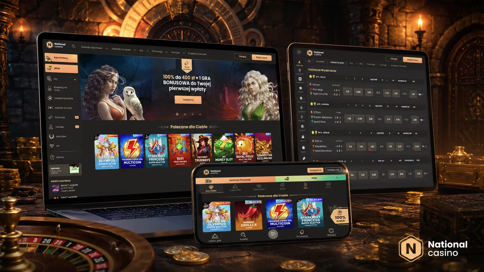 Jak zacząć grać w sloty National Casino